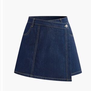 Commense Blue Denim Skirt